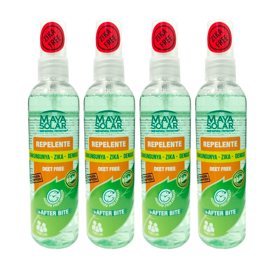 Kit de Repelente De Mosquitos Natural y Biodegradable Packs 3 Pz+1 De Regalo de 120 ml