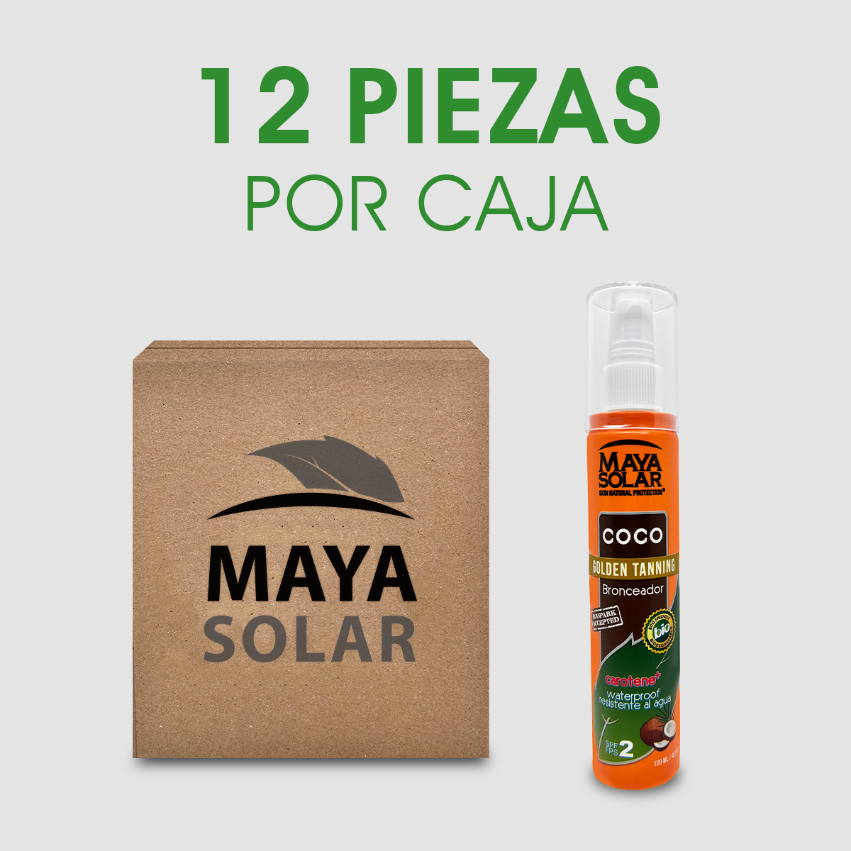 Caja Bronceador de Coco 120 ml