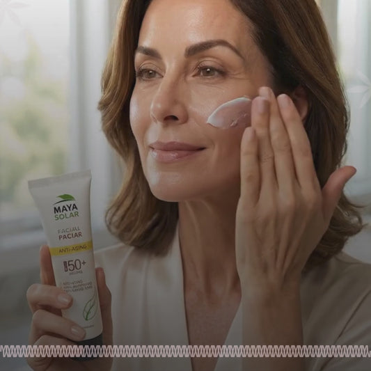 Pantalla Facial Solar Anti Edad FPS 50+ Maya Solar de 50 ml.